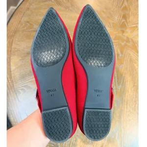 Vivaia NEW Maria Pointed Toe‎ Mary Jane Flats Red Size 41 US 9.5 thumbnail 7