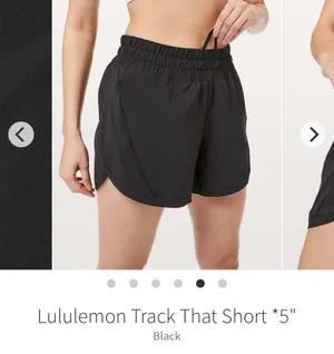 Lululemon Black Track That Shorts 5" thumbnail 5