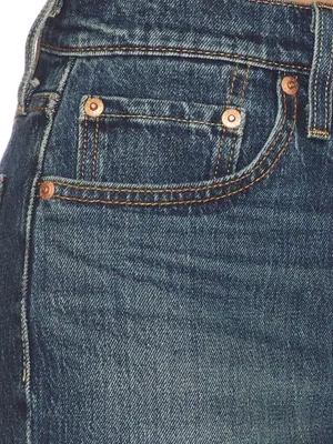 Levi’s Woman’s 501 C Curve Short Dark Wash Denim W24 Festival Coastal Cowgirl thumbnail 4