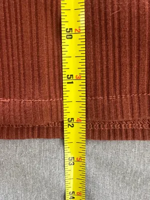 Eloquii Size 14/16 Rust Ribbed Wide Leg Belted Jumpsuit thumbnail 10
