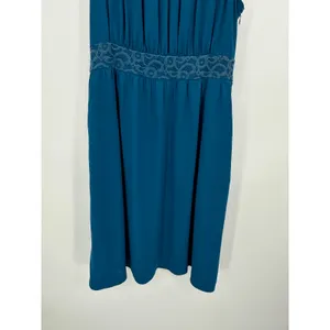 Anthropologie HD in Paris Blue‎ Knee Length Sleeveless Dress Women's Size 4 thumbnail 3