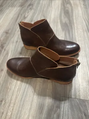 Kork-Ease Women's Dark Brown Leather Ankle Booties thumbnail 9
