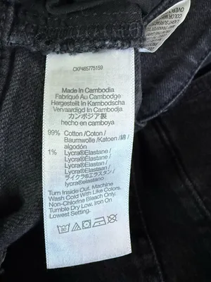 Madewell The Perfect Vintage Wide-Leg Jeans Women’s Size 25 Black High Rise thumbnail 5