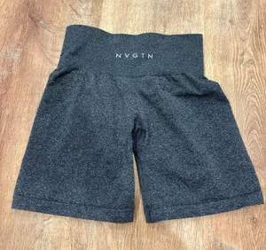 NVGTN Grey Biker Shorts Seamless thumbnail 1