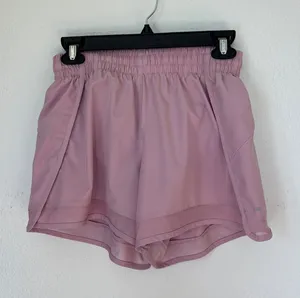 Solid Pastel Pink Athletic Shorts thumbnail 1