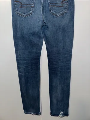 American Eagle High Rise Slim Jeans Distressed Women’s 8 thumbnail 6