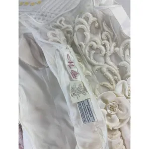 Mon Cheri‎ Bridals Wedding Gown White Embroidered Illusion Back Veil Set Size 10 thumbnail 7