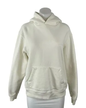 Madhappy Cream Long Sleeve Athletic Activewear Hoodie Sweater Sweatshirt Top S thumbnail 1
