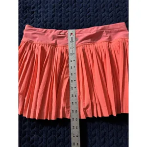 Lululemon pleat to street skirt II grapefruit Coral Pink Skort Tennis Size 8 thumbnail 7