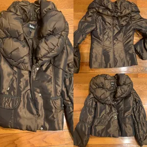 STUNNING VINTAGE TREASURE snowsmile metallic Brown Moscow Chic Quilted Puffer s thumbnail 3