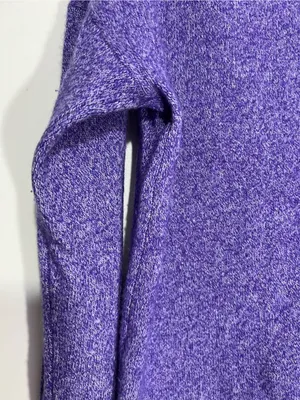 AQUA Cashmere 100% Cashmere Rolled Edge purple Sweater size M thumbnail 12