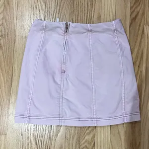 Free People Pink Denim Mini Skirt thumbnail 2