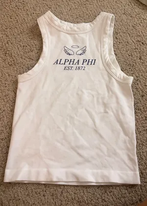 Alpha phi tank White thumbnail 1