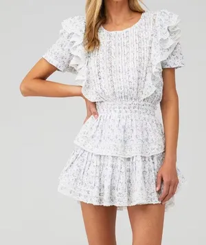 LoveShackFancy Natasha Dress in Calm Waters XS‎ thumbnail 1