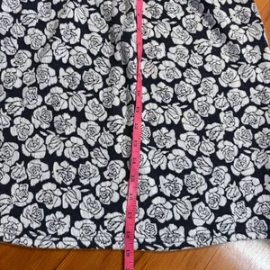 Poppy Lux Pippa Rose Jersey Skirt Navy Blue Floral High Waisted Comfy Size‎ 6 thumbnail 7