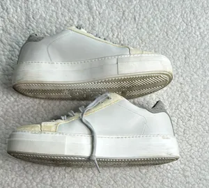 P448 Women's Cream and Gray Athletic Shoes thumbnail 6