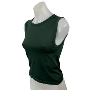Aritzia Sunday Best Sinch Seamless Women's Green Sleeveless Crop Cami Tank Top M thumbnail 2