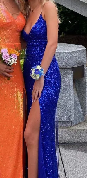 Royal Blue Prom Dress thumbnail 1