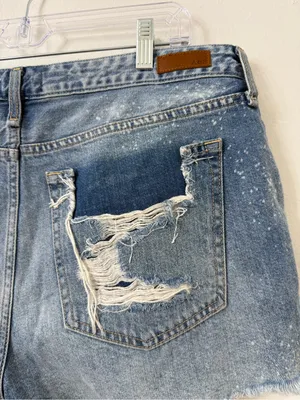 {12} Abercrombie & Fitch Distressed Denim Shorts thumbnail 5