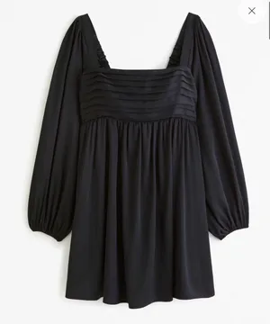 Abercrombie NWOT Emerson Satin Long-sleeve Mini Dress thumbnail 1
