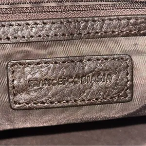 Francesco Biasia Brown Nylon Suede Trim Large Messenger Crossbody Bag thumbnail 6