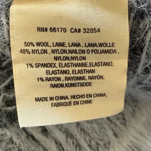Sleeping On Snow Anthropologie Gray White Wool Blend Sweater‎ Women Medium Shirt thumbnail 5
