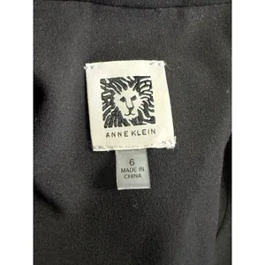 Anne Klein Blazer 6 Black Two Button Blazer Professional Business Jacket Notched thumbnail 8