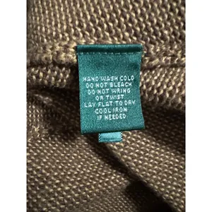 Lauren Ralph Lauren Brown Textured Tweed Knit Midi Skirt Size M Flare Hem thumbnail 4