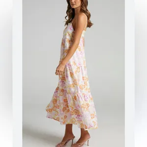 Charlie Holiday Isabella Maxi Dress Floral Pink New With Tags 6 thumbnail 8