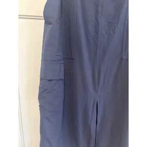 Athleta Navy brooklyn heights Cargo Midi Skirt Utility Travel Slit Womens 14 thumbnail 5