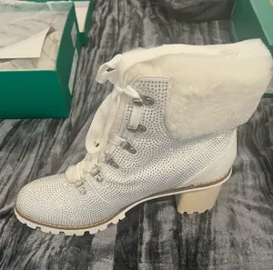 Elegant White Fur-Lined Women's Boots by Lauren Lorraine thumbnail 4