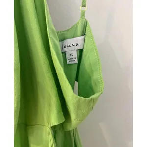 Louna Designer Halter Cutout Midi Green Slit Dress Size Small‎ $265 thumbnail 7