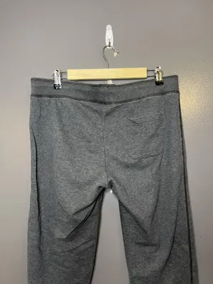 Aerie Sweatpants Womens Large Gray French Terry Jogger Lounge Cuffed Drawstring thumbnail 6