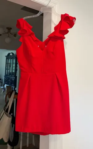 Red Amanda Uprichard Mini Dress thumbnail 1