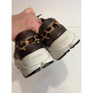 BOEMOS Leather Leopard Sneakers Vibram Sole‎ Made in Italy Womens 37 Pony Hair thumbnail 4