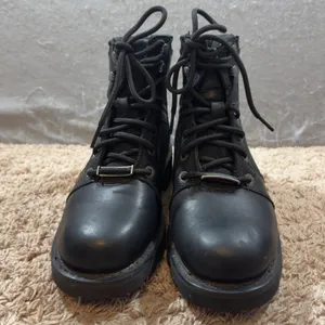 1520 | Harley-Davidson Leather Mesh Lace‎ Up Motorcycle Riding Boots Womens 6 thumbnail 4