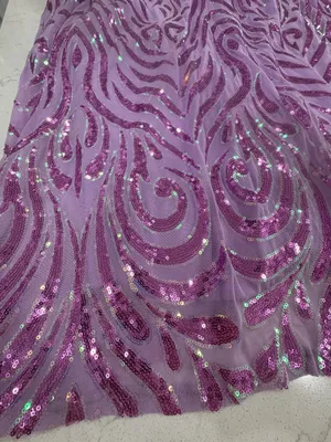 Lavender Sequin Maxi Dress with V thumbnail 4