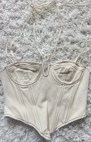 White Fox Boutique Corset Cream thumbnail 2