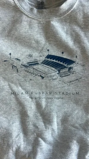 WVU Crewneck Gray Size M thumbnail 2