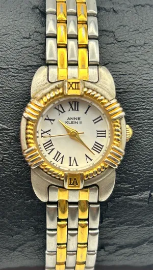 Anne Klein II Two-tone Roman Numerals Women’s Watch Working New Battery thumbnail 1