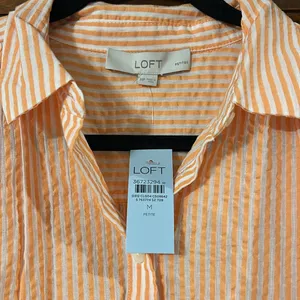 LOFT Petite Textured Stripe Dolman Shirt in Medium Petite, NWT thumbnail 5