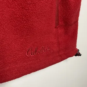 Cabela’s red‎ fleece vest size medium thumbnail 3