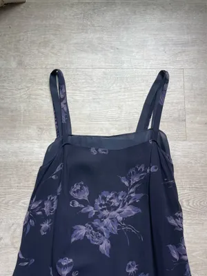 INC International Concepts Floral Strap Midi Dress Size 4 Y2K Fairy Whimsygoth thumbnail 3