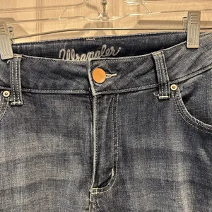 VTG Wrangler Women's Jeans Size 13/14 Blue Denim 34X33 Bootcut Cotton Blend‎ thumbnail 3