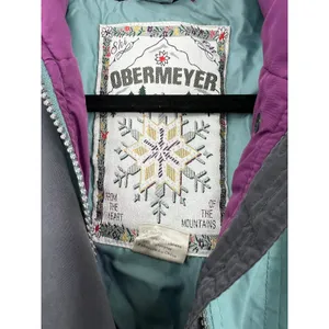 Vintage Y2K 8 M Obermeyer ski jacket powder blue Coat Hooded Embroidered Womens thumbnail 7