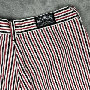 VTG Rough Rider Red Black Pin Striped Jeans Women‎ Sz 9/10 Western Cowgirl 90s thumbnail 4