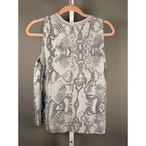 Akemi + Kin Textured Sleeveless Tank Snake Print‎ High Low Boho Anthropologie thumbnail 8
