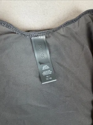 Skims Sheer Maxi Dress with slit in Gunmetal Size: XL thumbnail 3