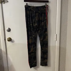 Liz & Sara Camouflage Racing Stripe Drawstring Leisure Pants M Indie Sleaze Rave thumbnail 4