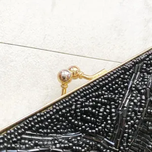 Vintage Black Beaded Evening Bag thumbnail 13
